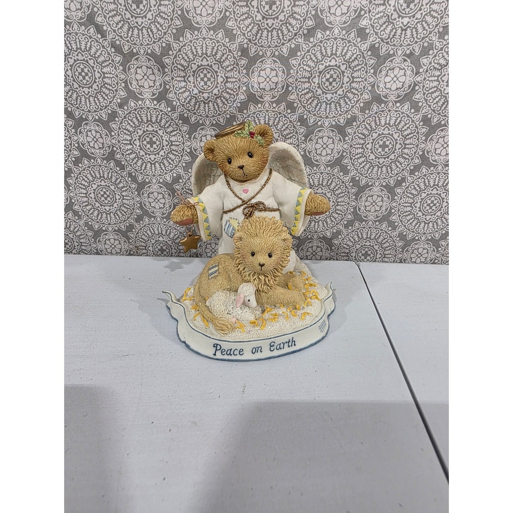 2003‎ Cherished Teddies Tessa Peace on Earth Bear Angel Figurine Decoration